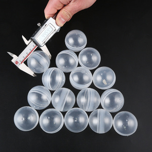 High Quality Eco-friendly PP Material Clear Gashapon 45mm Round Shape Empty Plastic Ball Capsules for Vending Machine