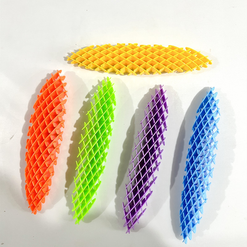 3D Elastic Mesh Stress Anxiety Relief Sensory Slug Fidget Toy Fidget Worm Toy