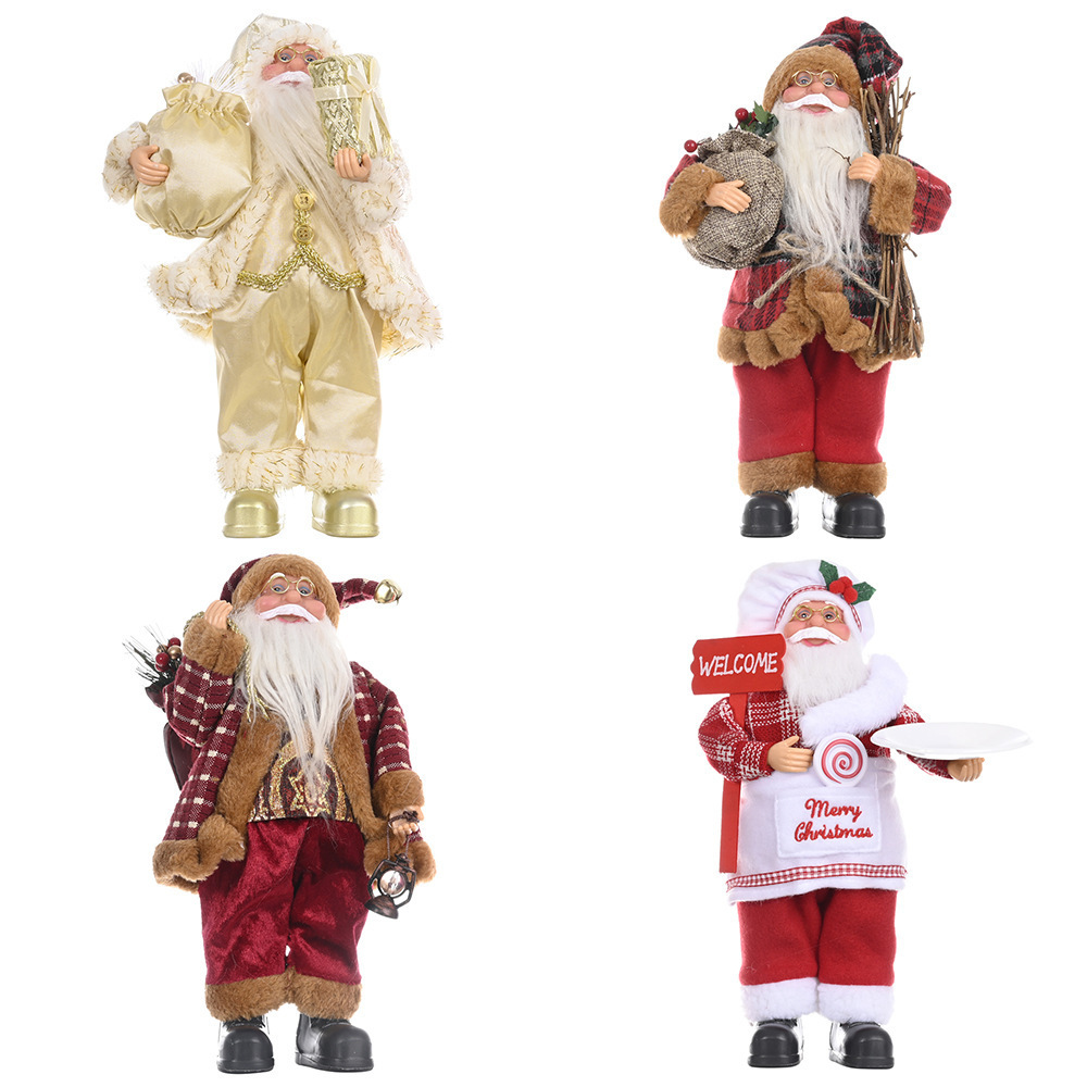 2023 New Christmas Ornament Mini Santa Claus Doll Toy Festival Party Decoration Supplies Creative Santa Doll Gift For Navidad