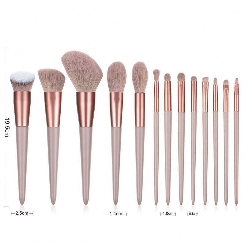 Profession 13Pcs High Quality quick-drying  Makeup Brush Set Foundation  loose Powder eye   Eyeshadow  Cosmetic Brushes Kit