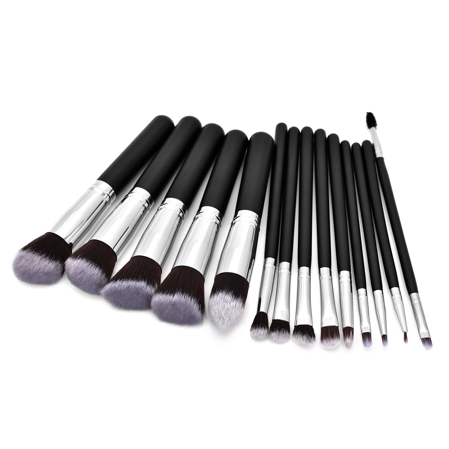 hot sale 14 matte vegan natural cosmetics  rose gold makeup brushes  beauty tools foundation brush set