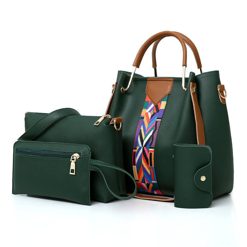 The New Style Comes Into The Market With A Four-piece Set Of Fashionable Color Contrast Bag With Large Capacity Set Bag