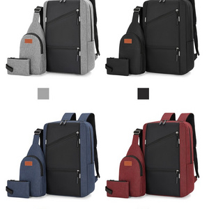 Wholesale 2023 New Polyester Fiber Usb Smart Business Travel Laptop Backpack With Security Lock