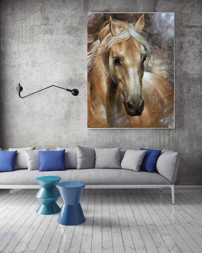 High quality ECO canvas horse diamond painting 5d DIY painting by numbers wall art canvas painting