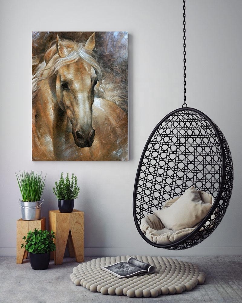 High quality ECO canvas horse diamond painting 5d DIY painting by numbers wall art canvas painting