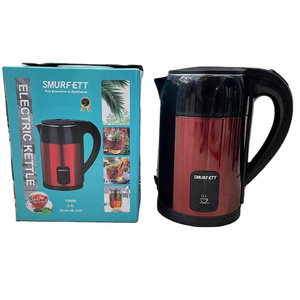 SMURFETT 2229  Household electric  kettle 2.5L capacity kettle British plug European plug stainless steel plastic kettle