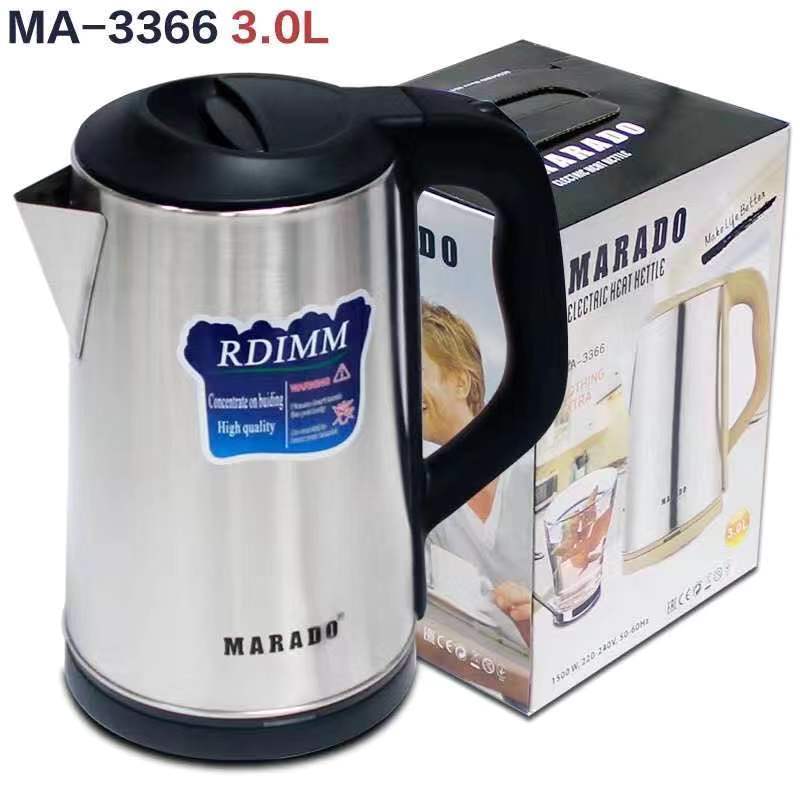 2023 HOT Big size 3L kitchen home appliance water boiler stainless steel electric water kettle