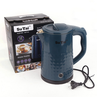 Household electric  kettle 2.5L capacity kettle British plug European plug stainless steel plastic kettle