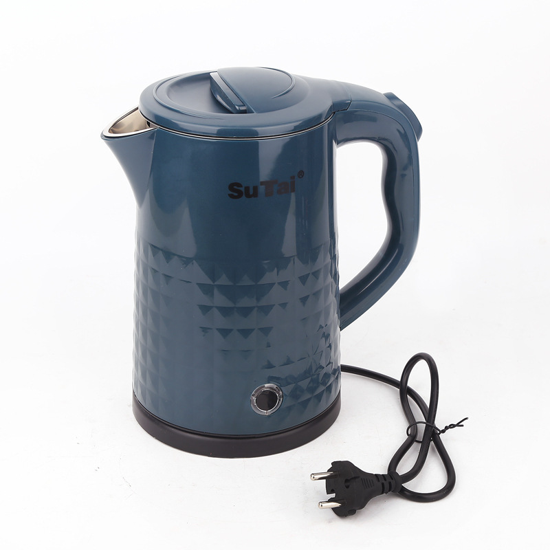 Household electric  kettle 2.5L capacity kettle British plug European plug stainless steel plastic kettle