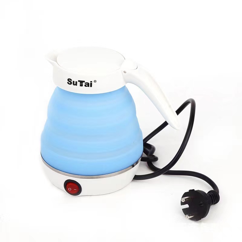 Travel foldable kettle Mini Folding Electric Collapsible Silicone Outdoor Portable Kettle