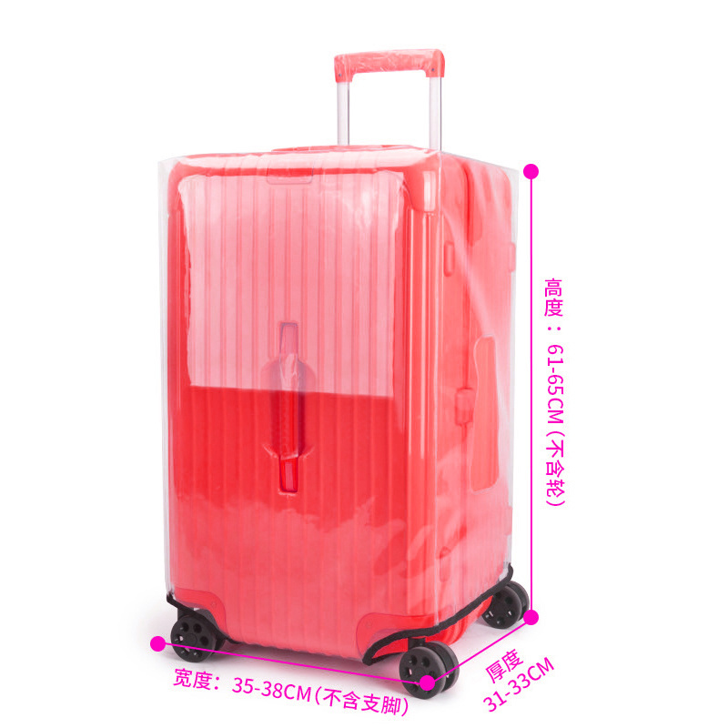 PVC Transparent Travel Luggage Cover Protector for Carry Waterproof Suitcase Cover Plastic Protective