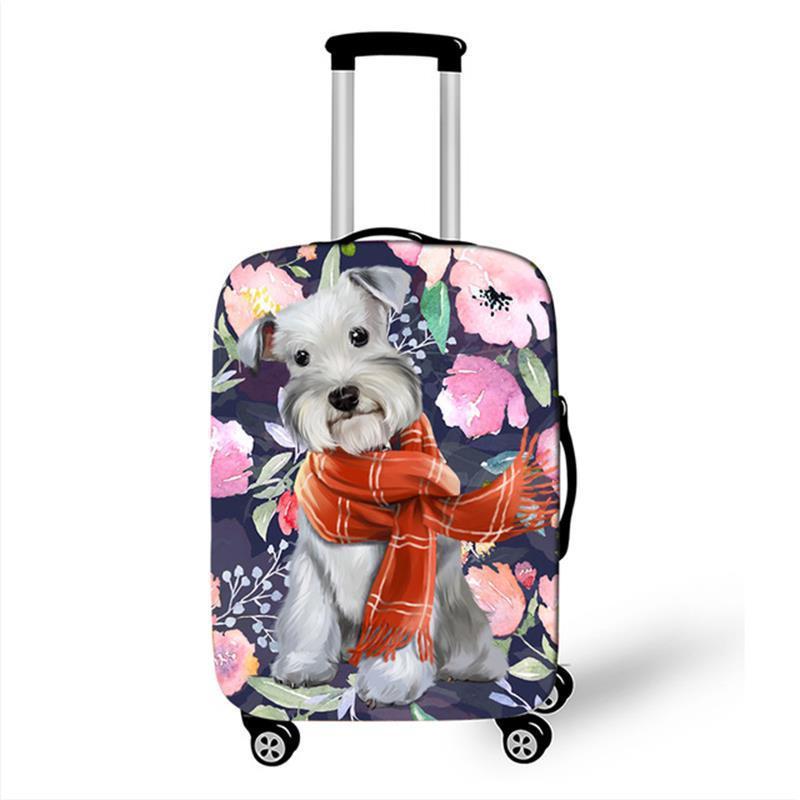 Wholesale 18-32 Inches Cute Cats Print Luggage Cover Custom Transparent Luggage Covers Suitcase Cover