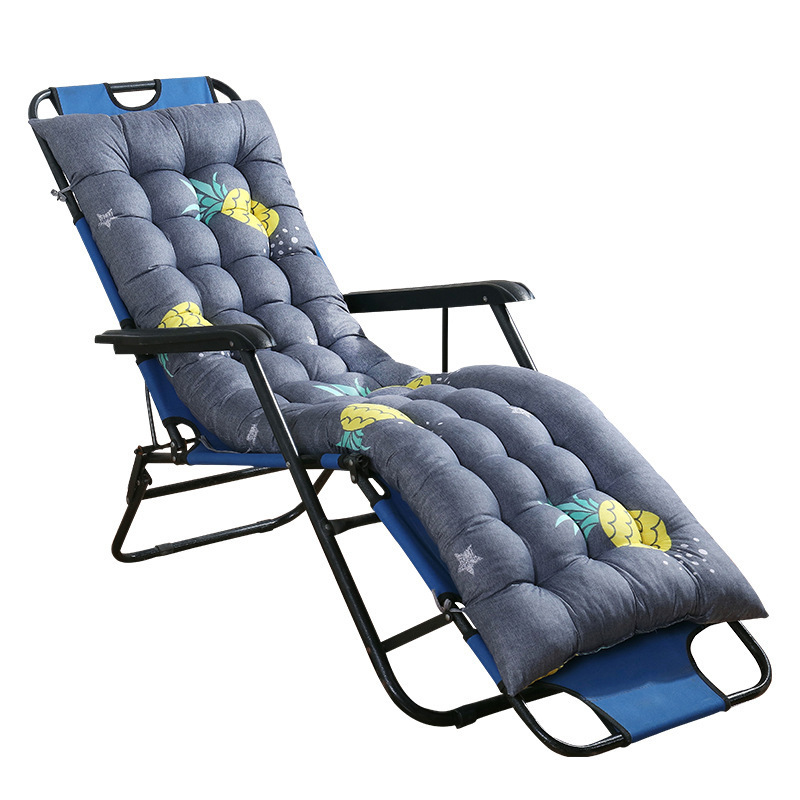 Cushion Soft Deck Long Lounge Bench Chair Chaise Padding Outdoor Waterproof Recliner Garden Chaise Chair Cushion