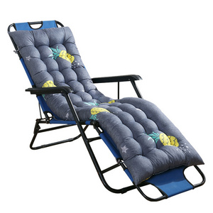 Cushion Soft Deck Long Lounge Bench Chair Chaise Padding Outdoor Waterproof Recliner Garden Chaise Chair Cushion