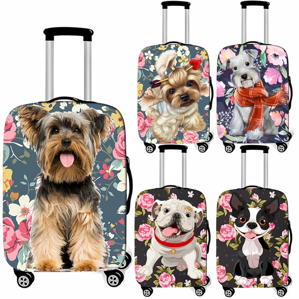 Wholesale 18-32 Inches Cute Cats Print Luggage Cover Custom Transparent Luggage Covers Suitcase Cover