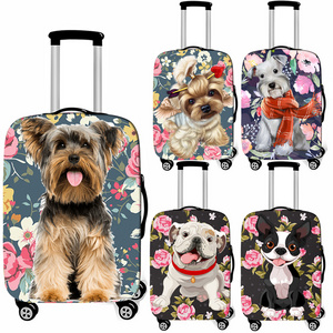 Wholesale 18-32 Inches Cute Cats Print Luggage Cover Custom Transparent Luggage Covers Suitcase Cover