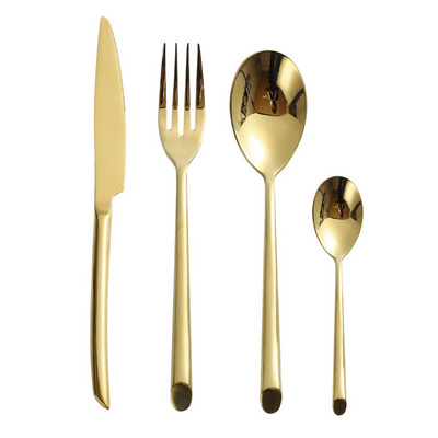 Flatware Stainless Steel Fork Spoon Portable Cutlery Dinnerware Sets Metal Tableware Creative Matte Travel  Cutlery Hot