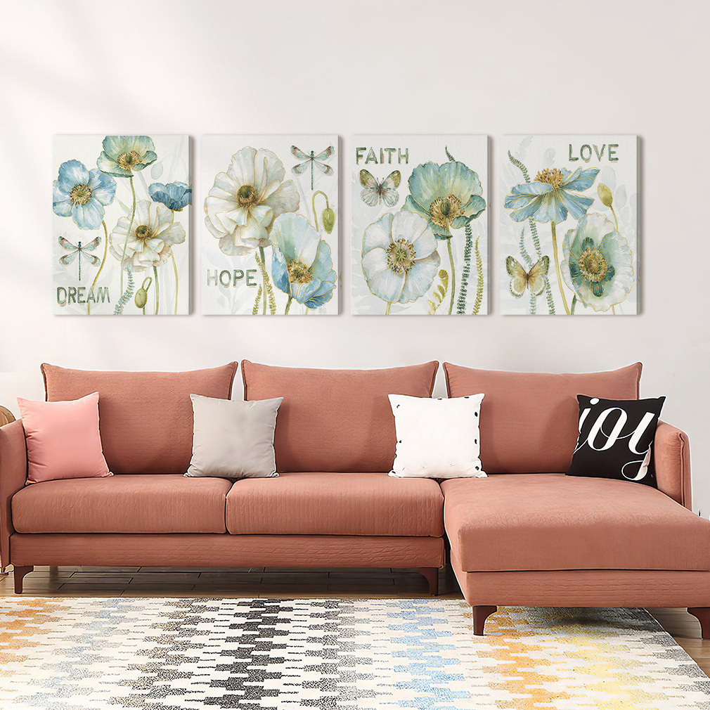 Modern Abstract Floral Pictures Paintings Canvas Prints Wall Art Paintings for Wholesale Custom Home Decor