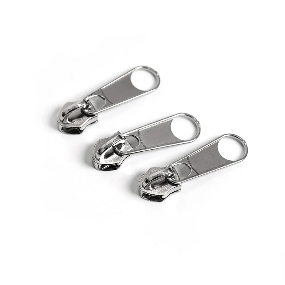 Factory direct sales 5#  Zinc alloy non lock general zipper pull slider for luggage