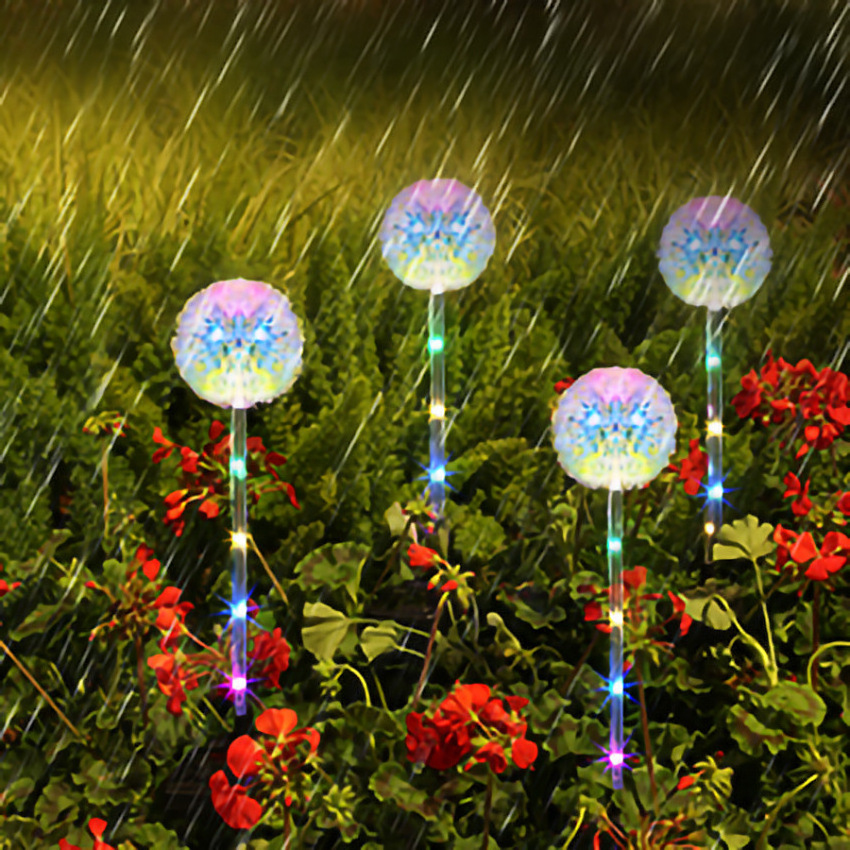 New Solar Dandelion Lamp Outdoor Garden Lawn Solar Lamp Simulated Flower Courtyard Solar Lights