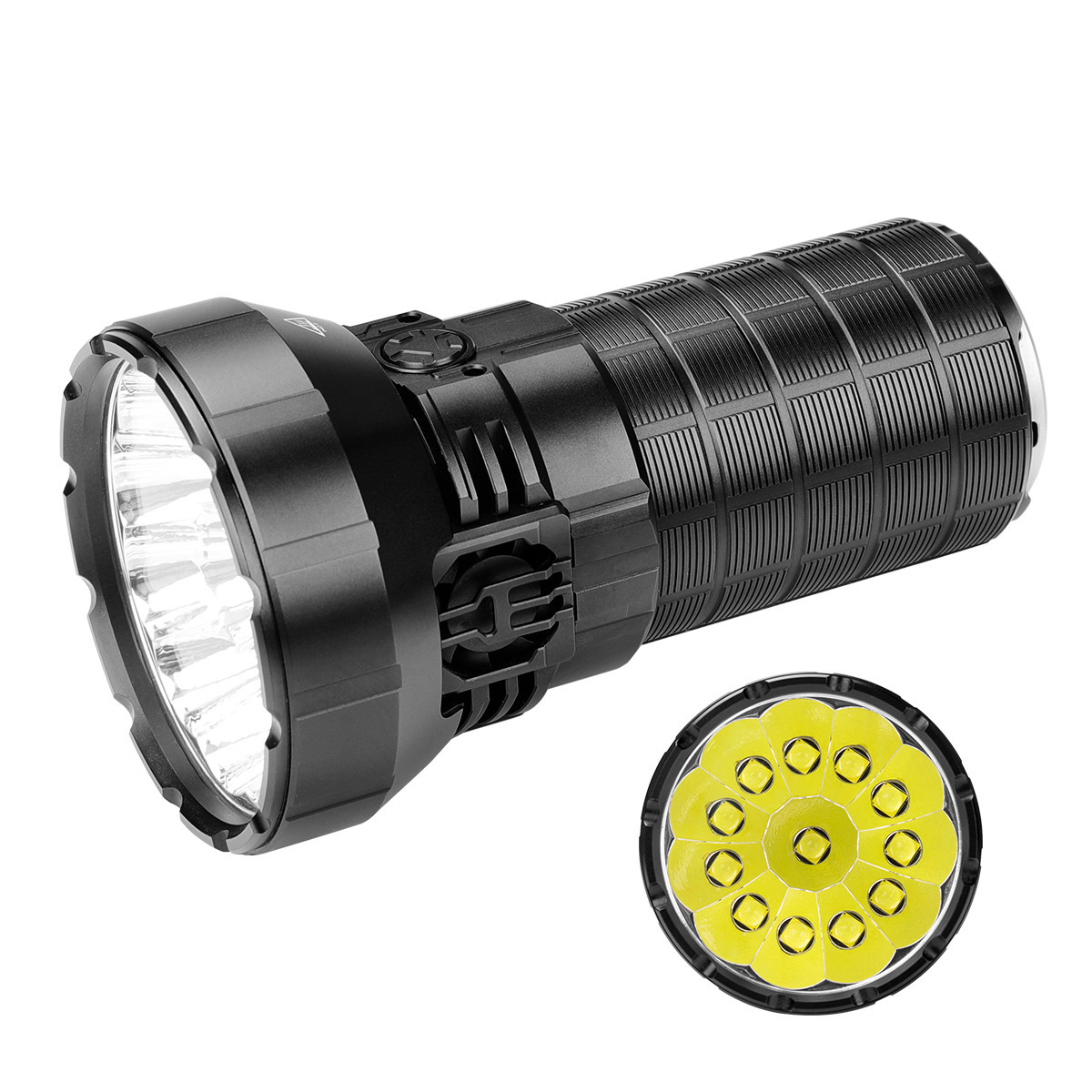 Ms12 Mini Torch 65000 Lumens Flood Light Long Range 1km Strong Light Led Flashlight