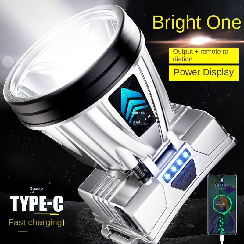 Long Battery Life Strong Lights Headlight Rechargeable Lamp Outdoor Camping Led Torch Light