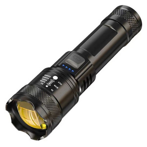 New Super Strong Light Outdoor Patrol Spotlight Long Range Zoom Large Flood Flashlight