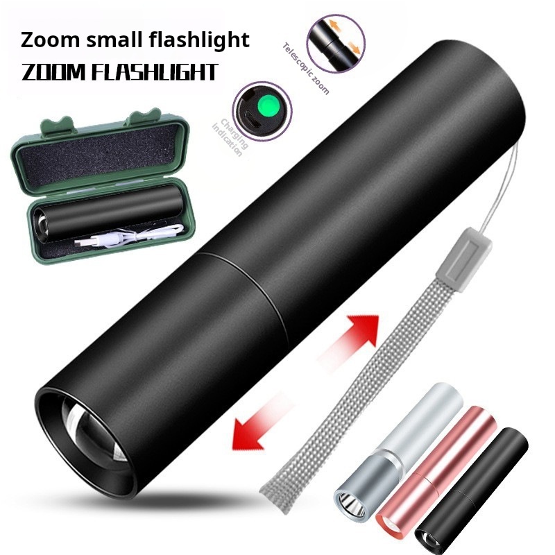 Mini Flashlight Oral Examination Usb Rechargeable Portable Working Strong Light Long Range Led Flashlight