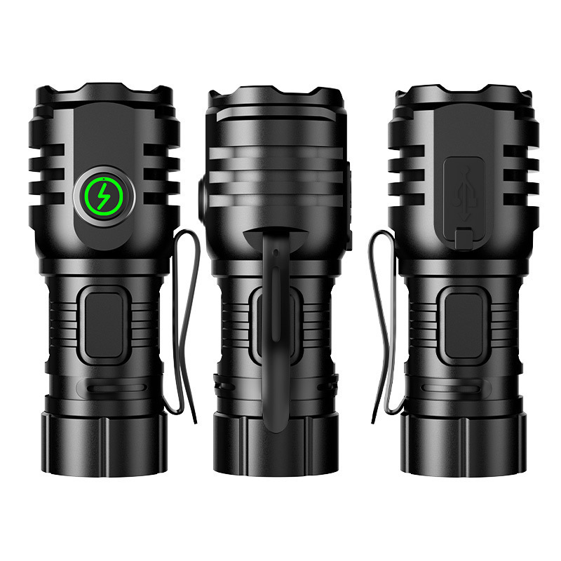 Camping Flashlight Mini Long Range Ultra Bright Rechargeable Small Led Tactical Flashlight For Men