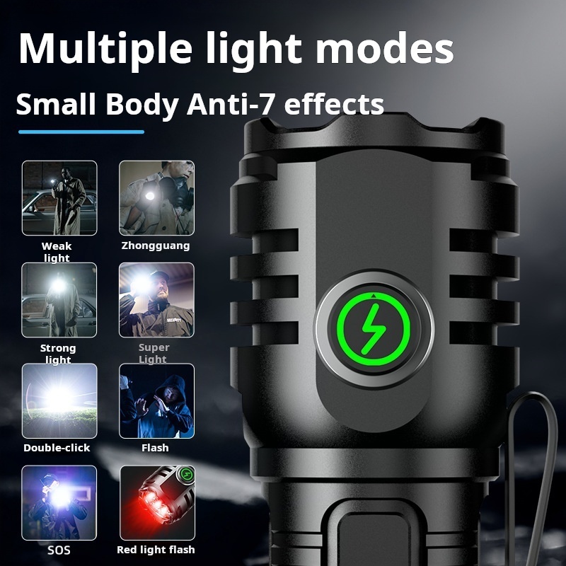 Camping Flashlight Mini Long Range Ultra Bright Rechargeable Small Led Tactical Flashlight For Men