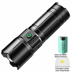 Strong Light Long Range Flashlight Ultra Bright Rechargeable White Laser Outdoor Flashlights