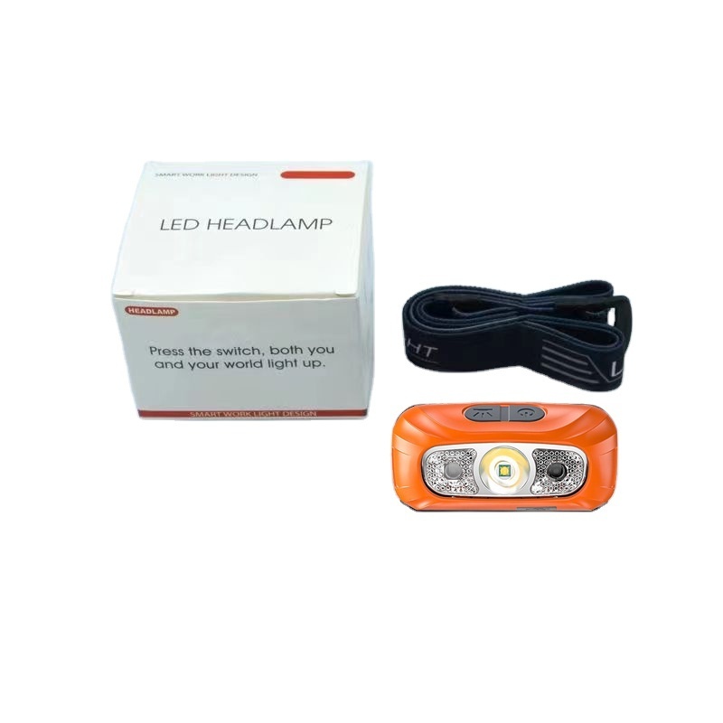 Ultra Bright Rechargeable Battery Outdoor Flashlight Headlight 90 Degree Angle Led Headlamp