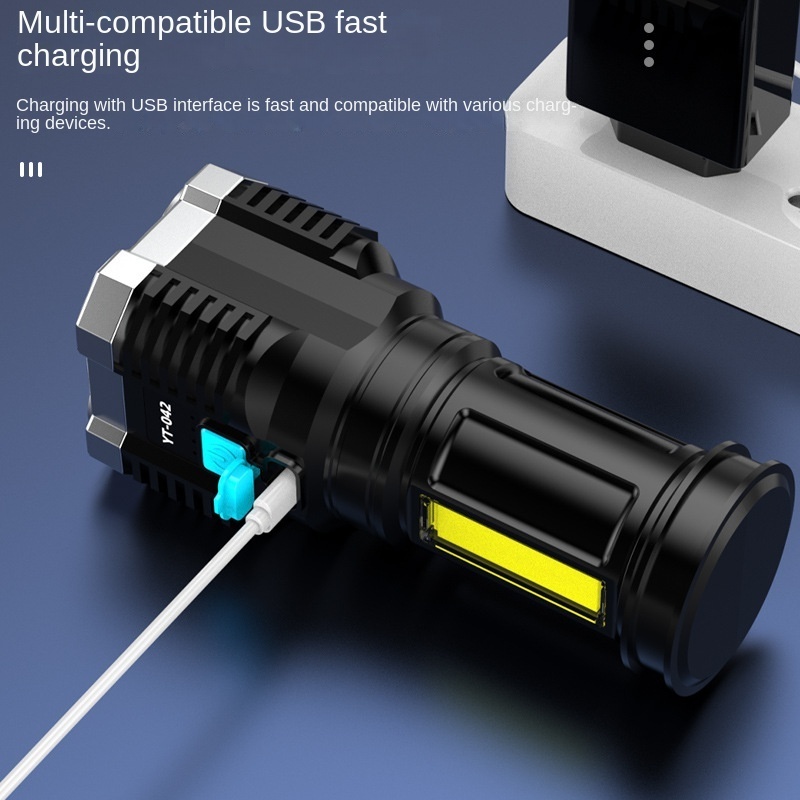 Rechargeable Multi Function Flashlight Outdoor Style Rechargeable Tactical Led Torch Flashlight