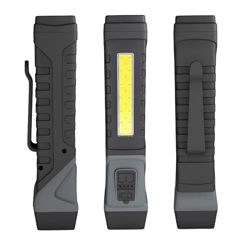 Pen Clip Rotatable Tail Strong Flashlight Work Light With Magnet Powerful Rechargeable Flashlights