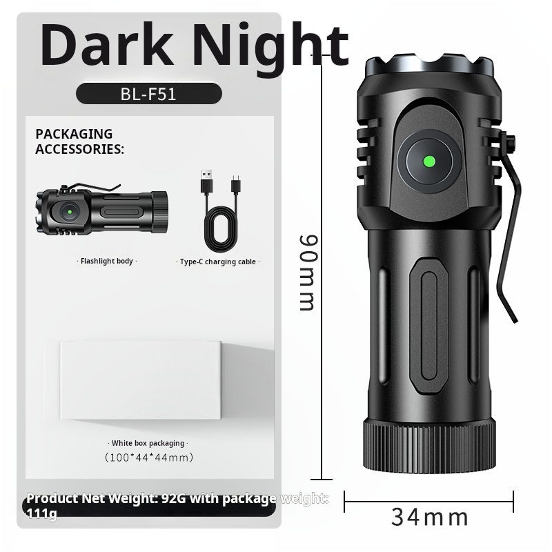 Outdoor Strong Light Flashlight Long Range High-Power F51 Mini Portable Small Led Flashlight