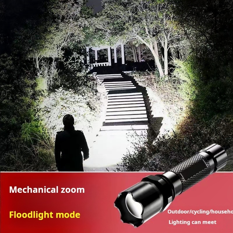 Flashlight Strong Light Special Forces Rechargeable Mini Self Defense Outdoor Super Bright Flashlight