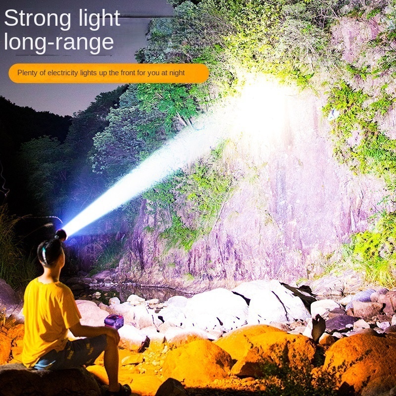 Strong Lights Headlight Rechargeable Lamp Camping Led Torch Head Light Promotional Flashlights