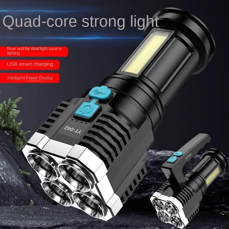 Rechargeable Multi Function Flashlight Outdoor Style Rechargeable Tactical Led Torch Flashlight