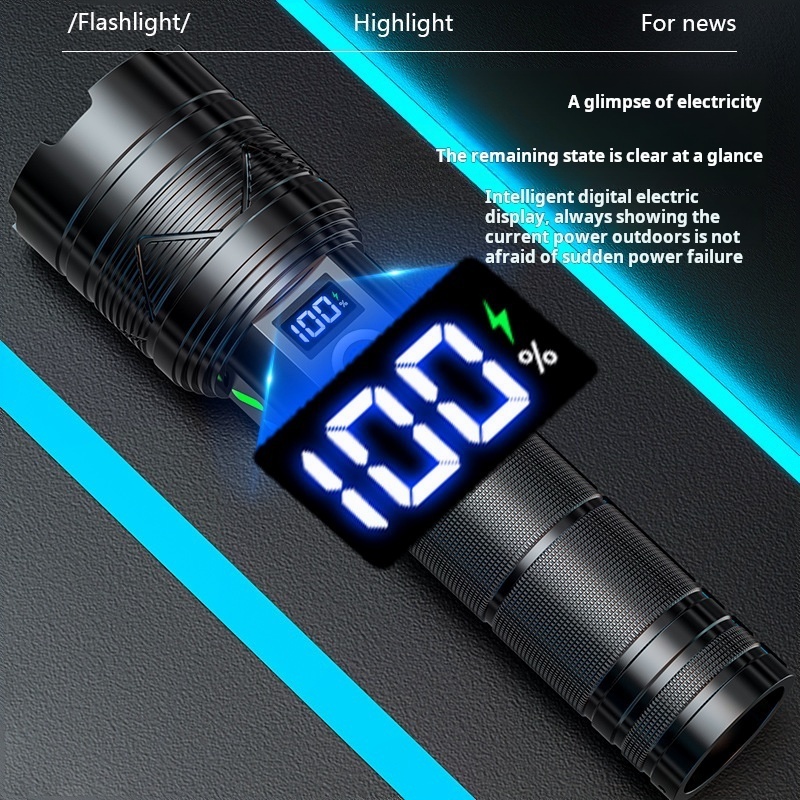 New Outdoor Lighting Laser Usb Rechargeable Strong Light Led Intrinsically Safe Flashlight