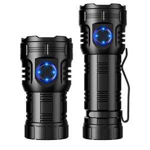 Multi Functional Mini Flashlight Three Eye Rechargeable Torch Led Flashlight Long Range Powerful