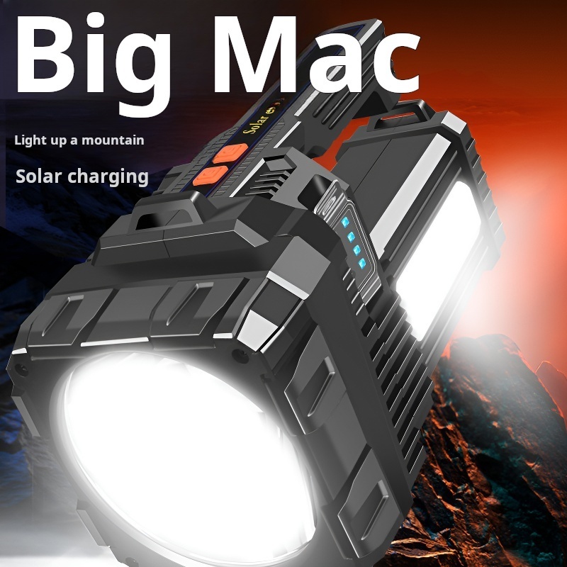 New Outdoor Lighting Multi Function Rechargeable Led Searchlight Emergency Flashlight