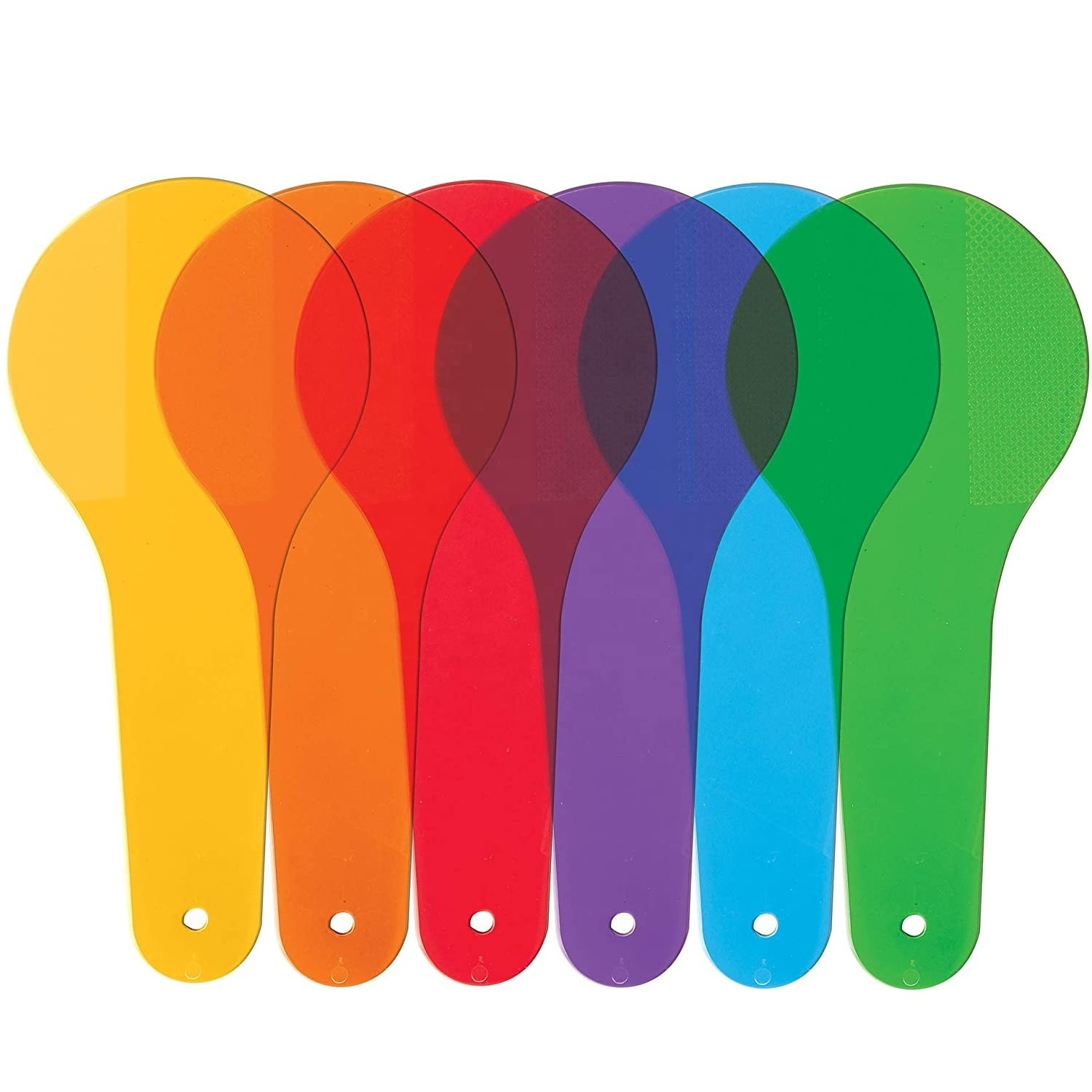 Color Paddles Set of 6 Paddles Ages 3+ Preschool Science for Kids Classroom Supplies