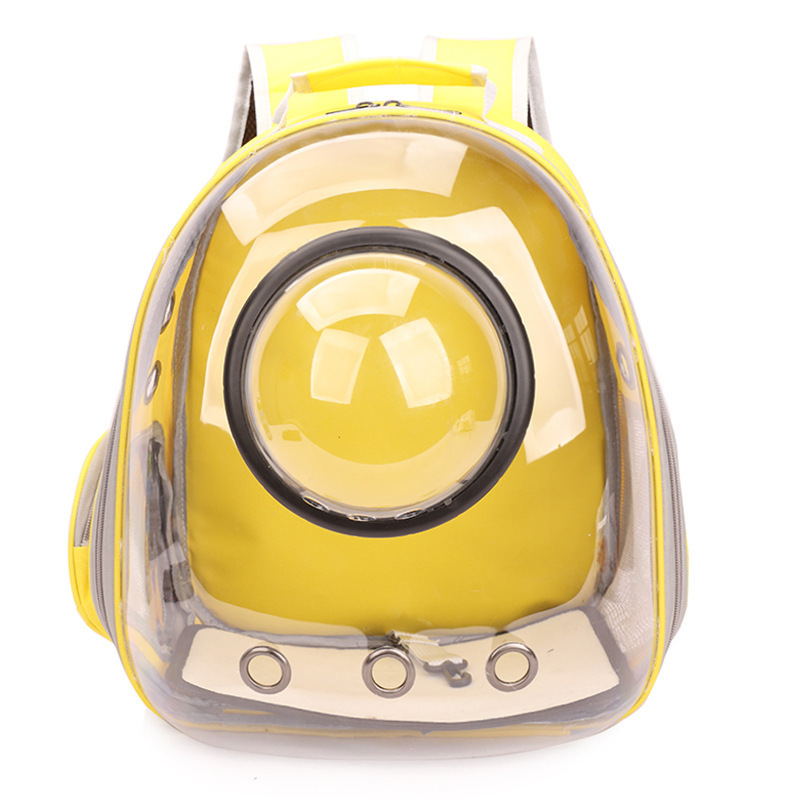 Factory customized new pet carrying backpack space capsule foam transparent pet backpack for cats and dogs