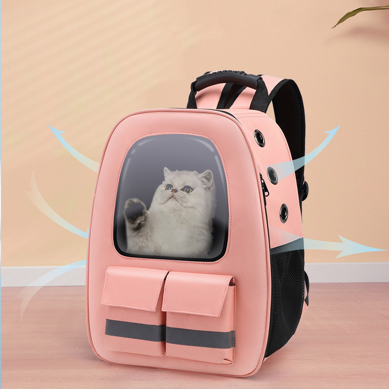 Hot small cat dog pet carrier backpack Expandable pet backpack carrier Breathable cat dog capsule Bubble pet carrier backpack