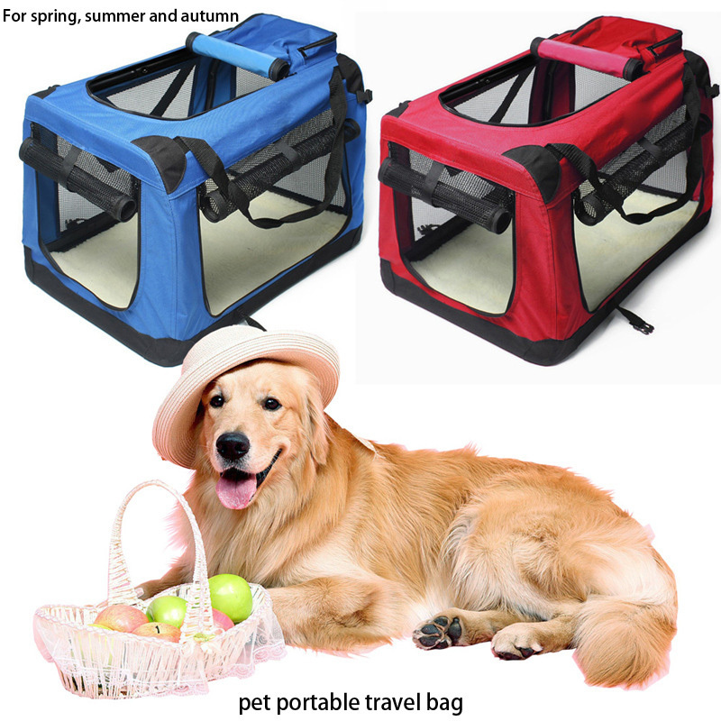 Folding portable pet  dog cage pet backpack kennel outdoor travel cage dog carrier backpack