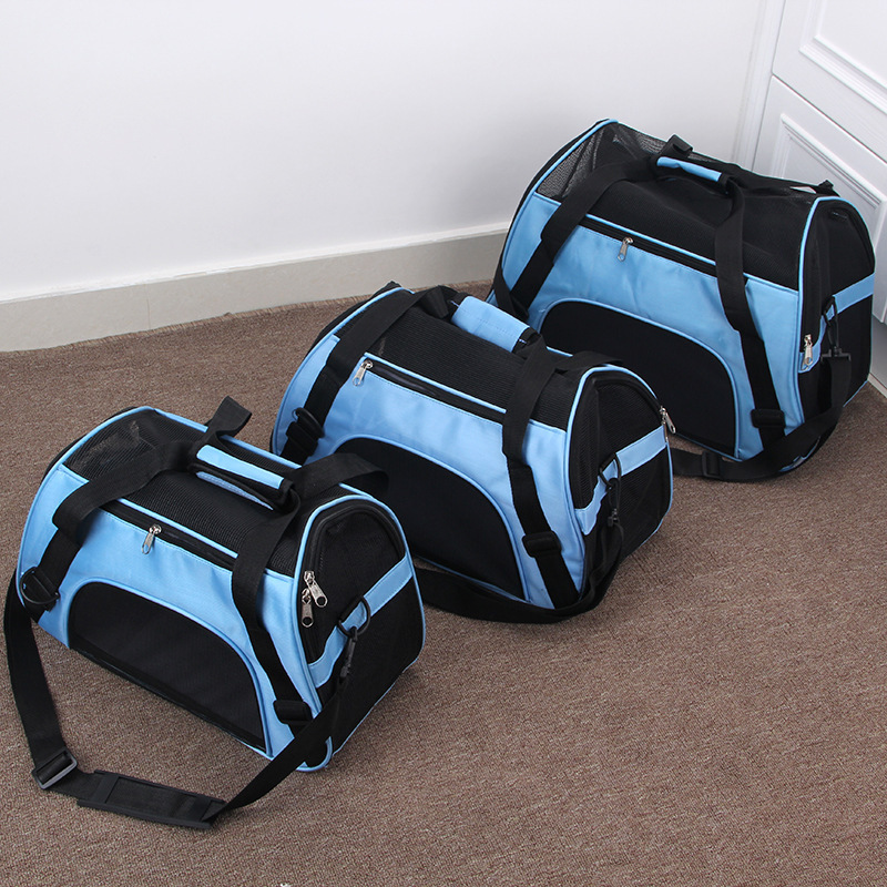 Foldable Pet Dog and Cat Carrier Bag  Cat and Dog Backpacks, Crossbody Bag for Pets  Portable Breathable Rubber Mesh Bags