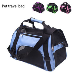 Foldable Pet Dog and Cat Carrier Bag  Cat and Dog Backpacks, Crossbody Bag for Pets  Portable Breathable Rubber Mesh Bags