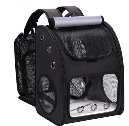 New Foldable Cat Bag Portable Expandable Four Seasons Pet Bag Travel Cat and Dog Shoulder Pet Backpack