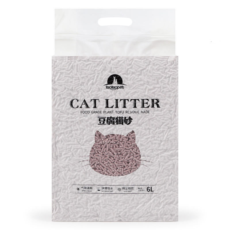 2023 Hot Sale Cat Litter Suppliers Wholesale 6l Plant Degradable Tofu Litter 5 Flavors For Select Tofu Cat Litter