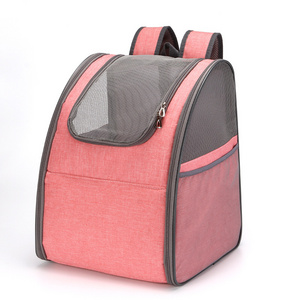 Size L Zippered Breathable Portable Pet Travel Foldable Oxford Fabric Dog Cat Pet Carrier